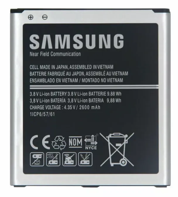 Б/У Акумулятор Samsung J320 Galaxy J3 (2600 mAh) EB-BG530BBC Днепр - изображение 1