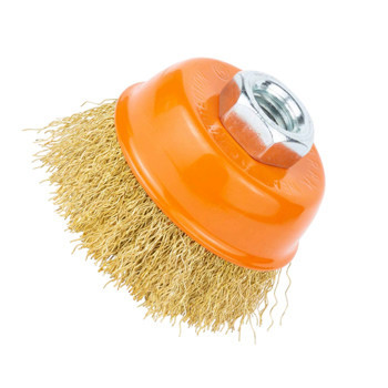 Щітка чашкова "болгарка" М14 кручений дріт 100мм Grad Мукачево - фото 1