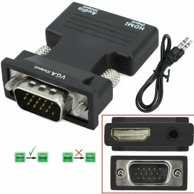 Конвертер с HDMI на VGA OUT Black Коломия - фото 4