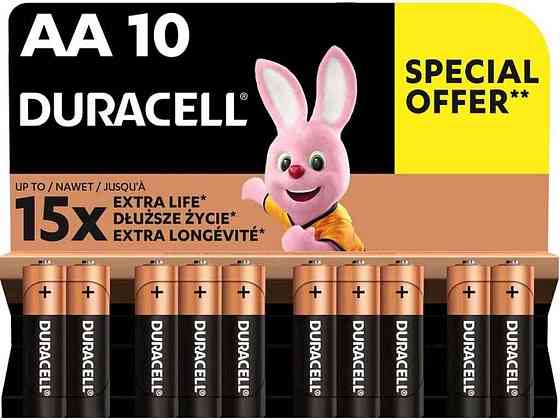 Батарейка лужна LR6/AA Basic 1.5V 10 шт. 52496 ТМ DURACELL Киев
