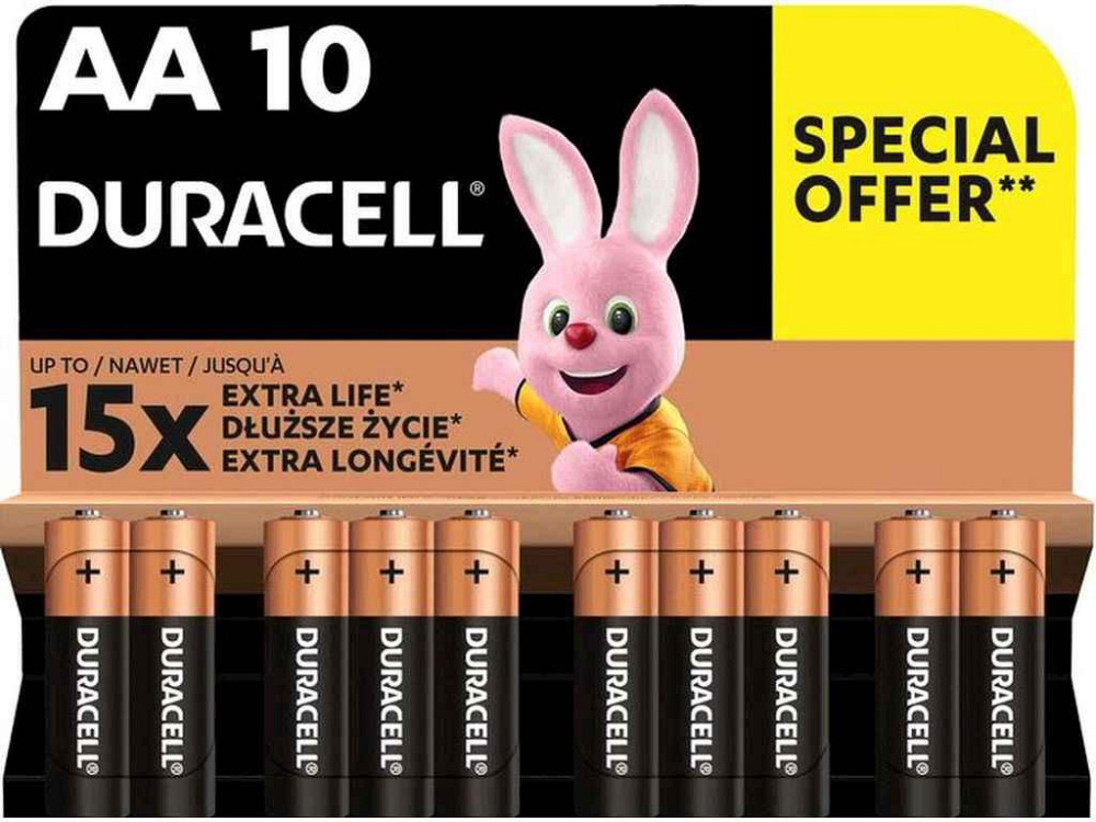 Батарейка лужна LR6/AA Basic 1.5V 10 шт. 52496 ТМ DURACELL Киев - изображение 1