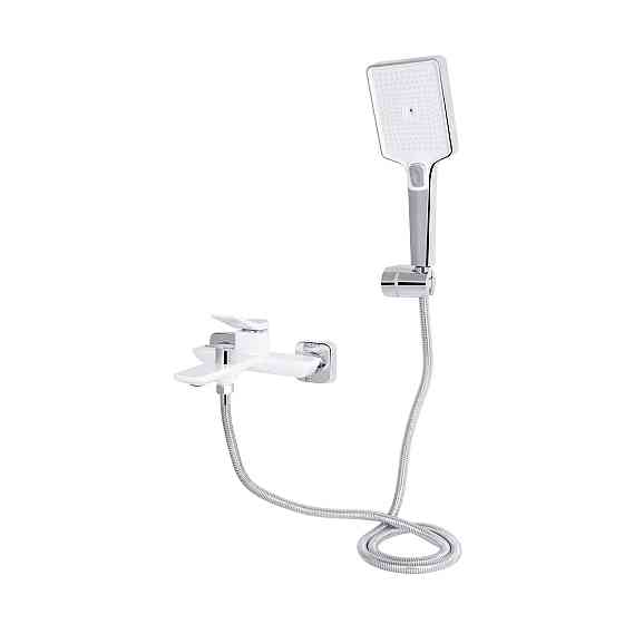 Змішувач для ванни Qtap Presto (з душовим гарнітуром) QTPRE259CRW45579 Chrome/White Київ