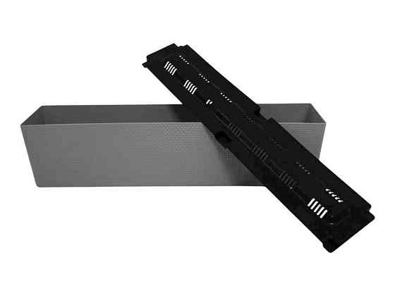 Балконный горшок для цветов КАННА 40 с вставкой арт.Bp40ca 39*14*14см какао ТМ ММ-ПЛАСТ Киев
