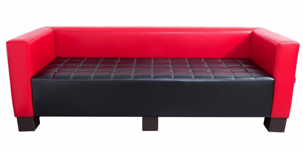 Диван Flay Space тройка 760х2100х730 Черно-красный Киев - изображение 2