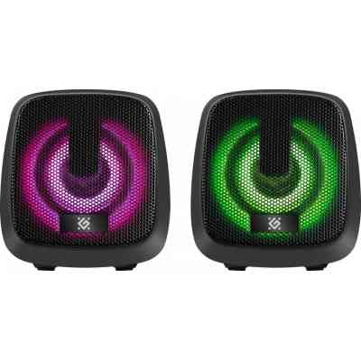 Акустическая система Defender J2 LED USB Black (65962) Винница