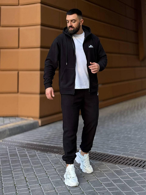 Мужской костюм из флис- полара XL-XXL, Чорний Одеса - фото 9