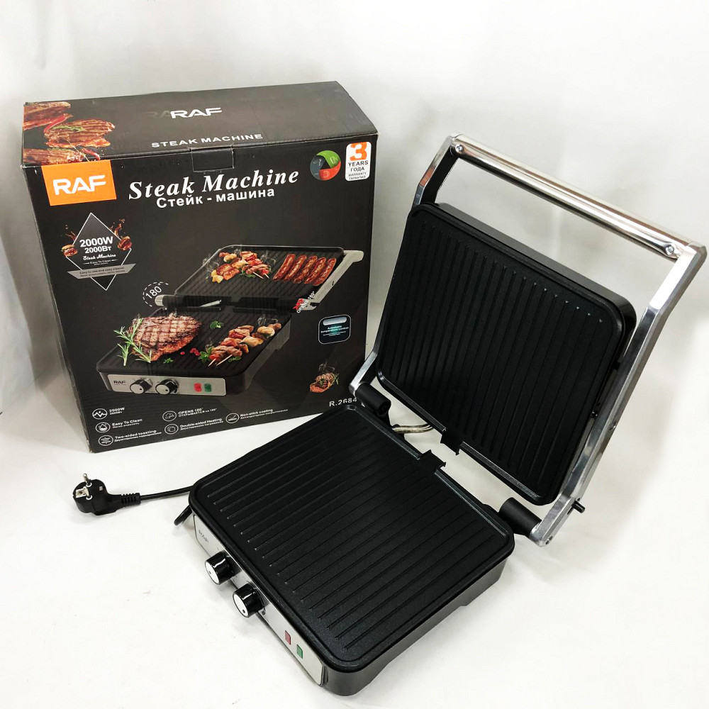 Гриль для стейків для кухні RAF, Гриль апарат електричний Універсальний контактний FA-92 Львів - фото 11