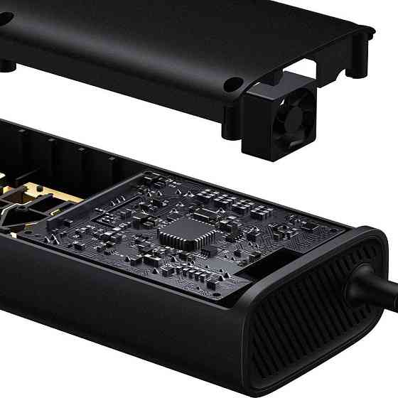 USB-хаб Baseus Lite Series 6-Port Type-C HUB Docking Station (Type-C to HDMI+USB3.0*2+Type-C Data+SD/TF) Black Київ