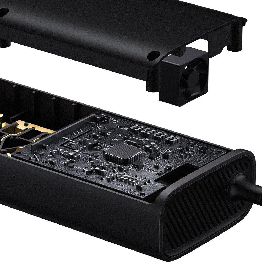 USB-хаб Baseus Lite Series 6-Port Type-C HUB Docking Station (Type-C to HDMI+USB3.0*2+Type-C Data+SD/TF) Black Київ - фото 3