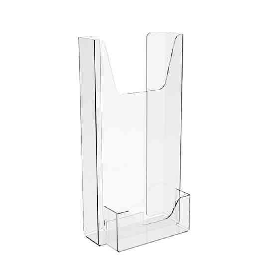 Кишеня EKOSTAR для флаєрів (100х200мм) вертикальний з візитницею на скотчі Київ