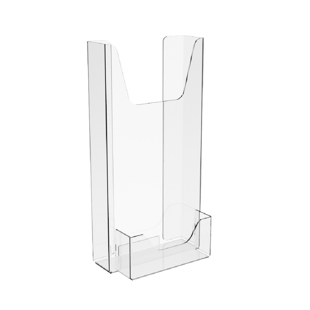 Кишеня EKOSTAR для флаєрів (100х200мм) вертикальний з візитницею на скотчі Київ - фото 3