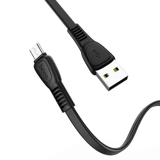 Кабель HOCO X40 USB to Micro 2.4A, 1m, TPE, TPE connectors, Black Киев