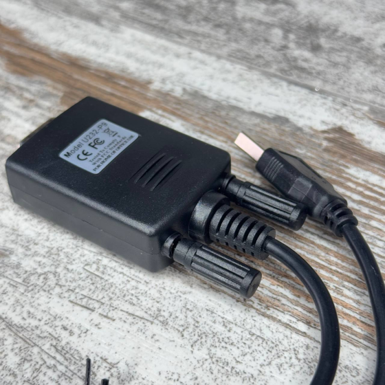 Кабель-перехідник USB у RS232 DB9 PL2303+MAX3243C 0.8 м для підключення пристроїв до ПК Київ