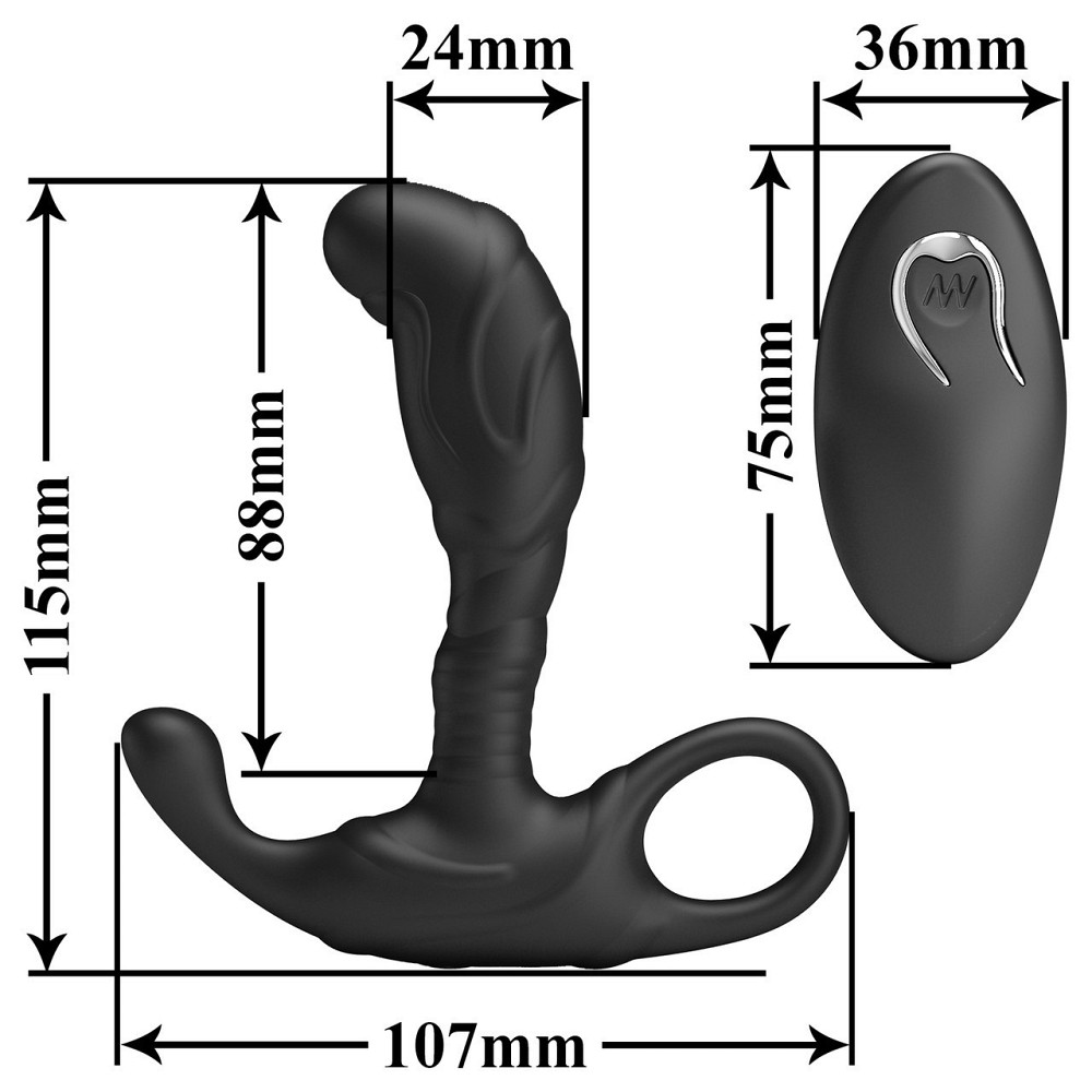 Масажер простати - Mr.Play Remote Control Prostate Massager Sex Aura Київ - фото 10