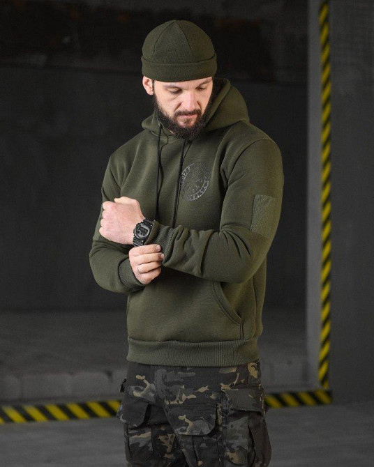 Худі CELEO на флісі руни олива ВТ3853 Одеса - фото 4