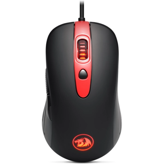 Игровая мышь Redragon Gerderus M703 (7200dpi) подсветка 7 кнопок (Черно-красная) Винница