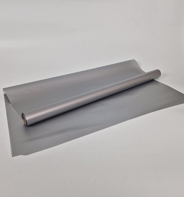 Рулон 10 м тонированный матовый (7) пленка для цветов (h660) № 1 СЕРЕБРО (1 шт) Харьков - изображение 1