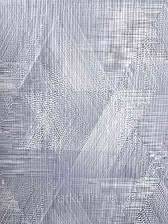 Шпалери метрові вінілові на флізеліні Sintra Vila геометрія фігури трикутники 3д темно-сірі 535653 Київ