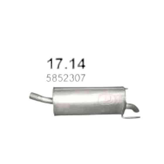 Глушитель Астра H 1.4-1.6 Опель Мукачево