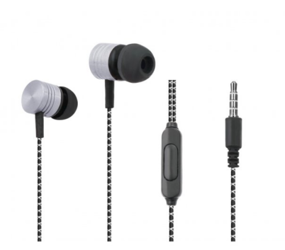 Навушники WALKER H320 AUX з мікрофоном чорний/сірий Житомир