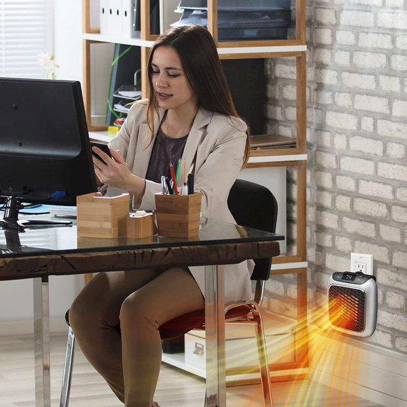 Портативний обігрівач Handy Heater Turbo 800 Вт, керамічний тепловентилятор у розетку, термостат, таймер, дисплей, до 20 м² Київ - фото 4