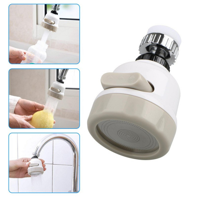 Рухливий Аератор для крана змішувача water pressure for tap (200) 7129 Одеса - фото 6