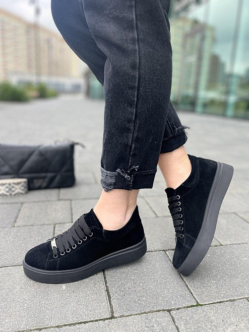 Kentro Кросівки жіночі KENTO 2171 чорні (весна-осінь, замша натуральна) (2646) 36р.38р.39р. Коломия - фото 8