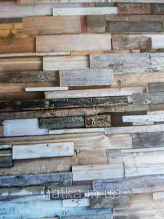 Шпалери вінілові Grandeco One roll one motif 2 EP6001 панно 3д лофт під камінь піщаник чорний сірий коричневий Київ