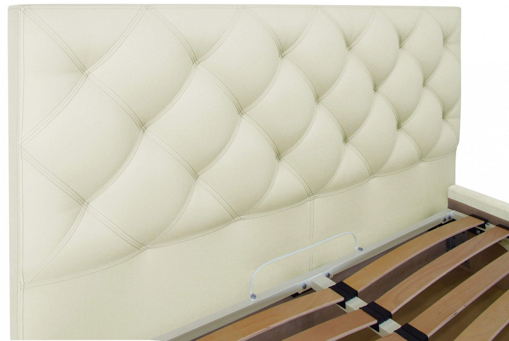 Ліжко Двоспальне Bristol VIP 180 х 200 см Fly 2200 A1 З додатковою металевою цільнозварною рамою Білий Дніпро - фото 9