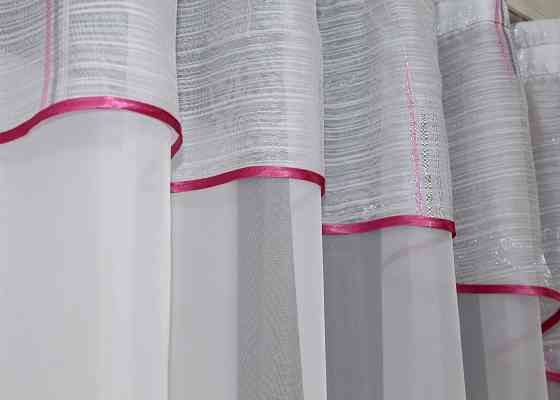 Кухонный комплект VR-Textil № 00к белый с розовым 280х170 см (59-955) Киев