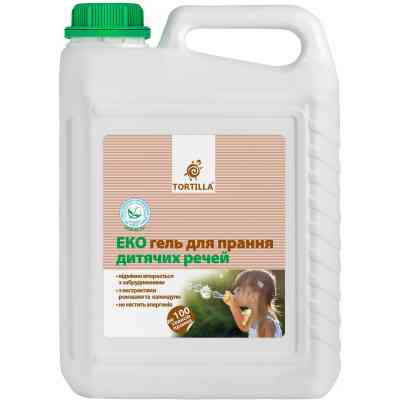 Гель для прання Tortilla Еко Для прання дитячих речей 5 л (4820178060721) Вінниця