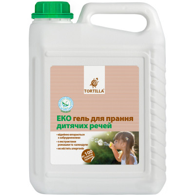 Гель для прання Tortilla Еко Для прання дитячих речей 5 л (4820178060721) Вінниця - фото 1