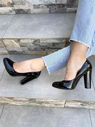 Туфлі жіночі SEASTAR чорні еко-лак 37р. каблук 10см. (4579) Коломыя