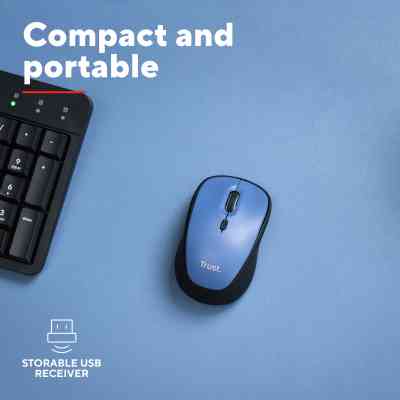 Мишка Trust Yvi+ Silent Wireless/Bluetooth Dark Blue (25514) Вінниця