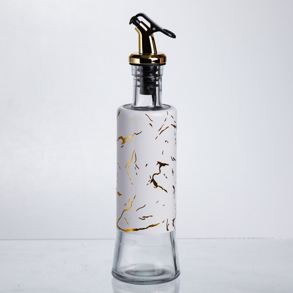 Yiwu Пляшка для олії з дозатором 300 мл, білий мармур HP-1343 Коломыя - изображение 1