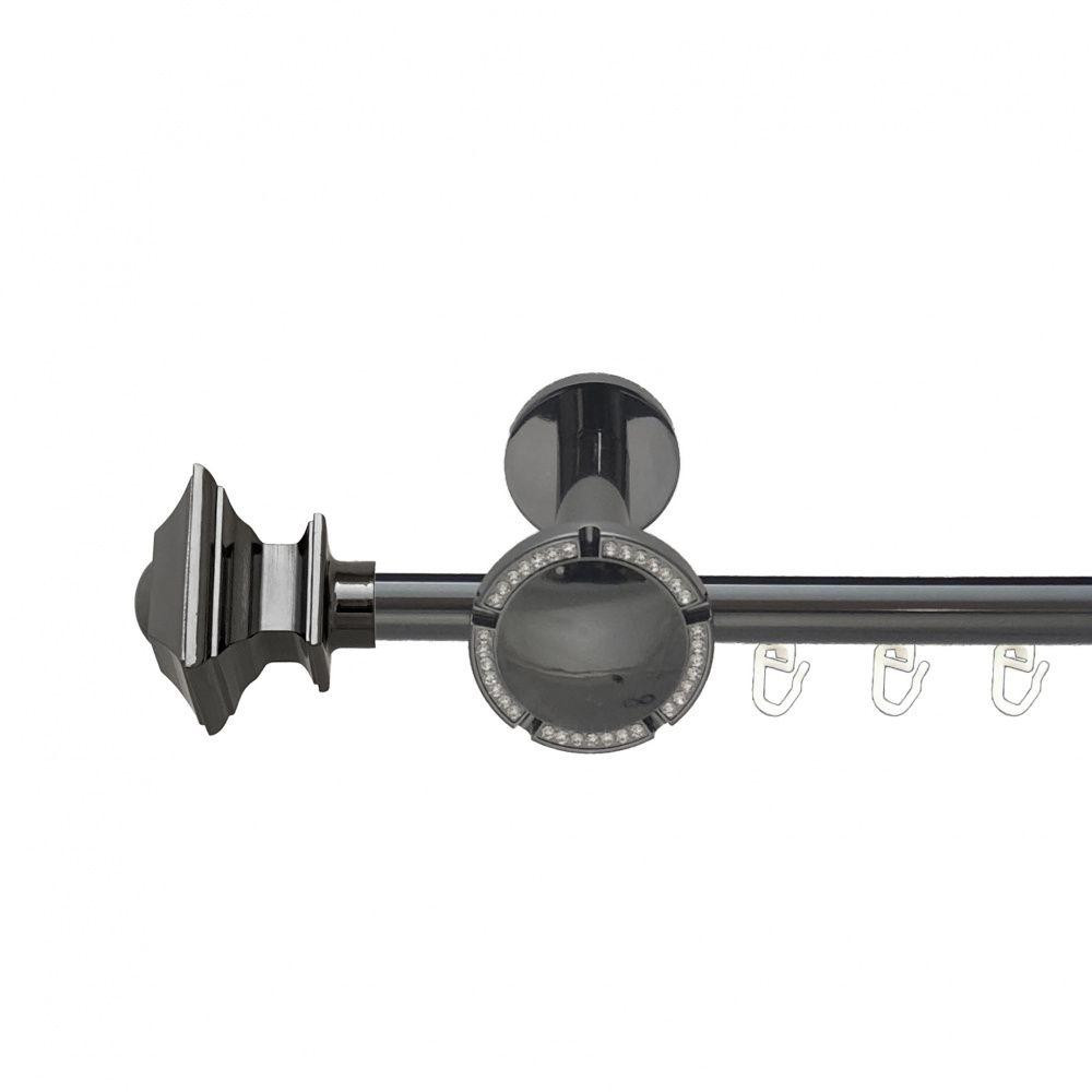 Карниз Orvit Борджеза металевий однорядний розета реверс фламо профільна труба  Онікс 19 мм 300 см Львов - изображение 1