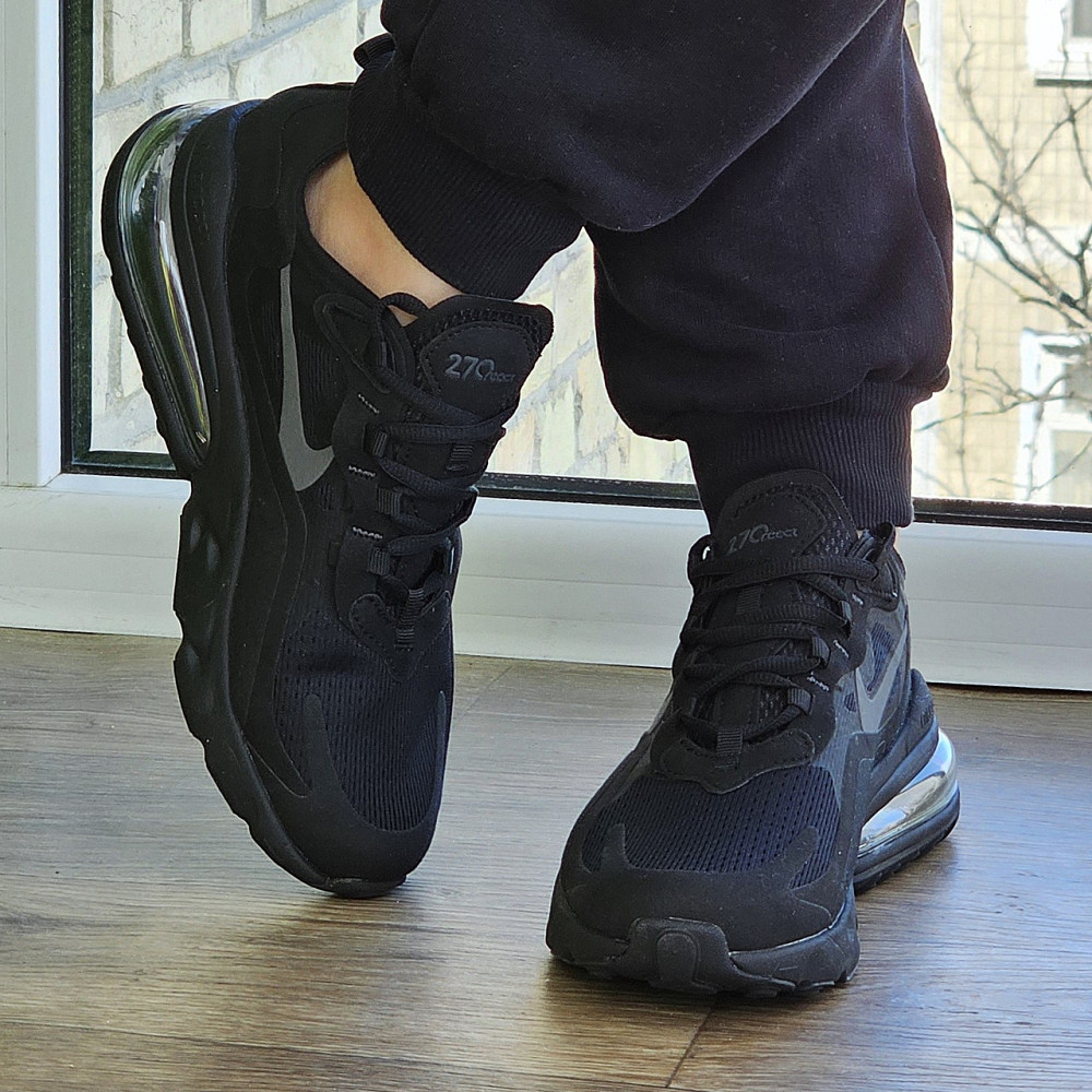 Кросівки Nike 270 Сіточка Чоловічі Чорний Найк з Амортизацією Літні (розміри: 41,42,43,44,45) Відео Огляд Дніпро - фото 8