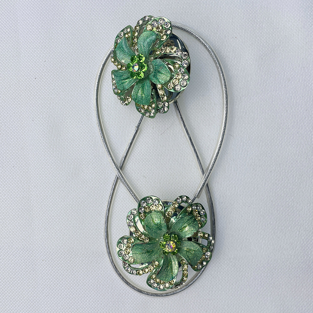 Магніти для штор та гардин "Flowers" набір 2 шт М'ятний (81-238) Київ - фото 6