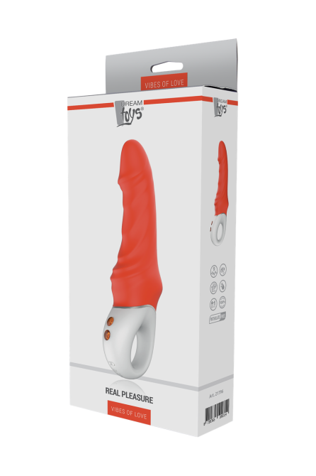 Вібратор реалістичний Dream Toys помаранчевий, 23.1 см х 5.1 см Sex Aura Київ - фото 9