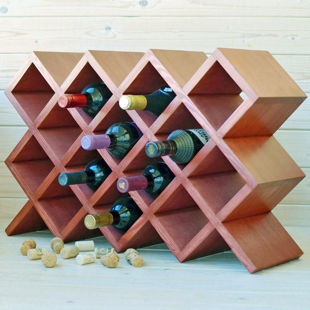 Настільна винна полиця "Пелікан" шафран Миколаїв - фото 1