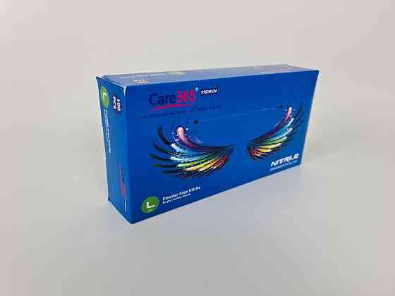 Рукавички Нітрил Синій (100 шт.) L (1 пачка) Харків