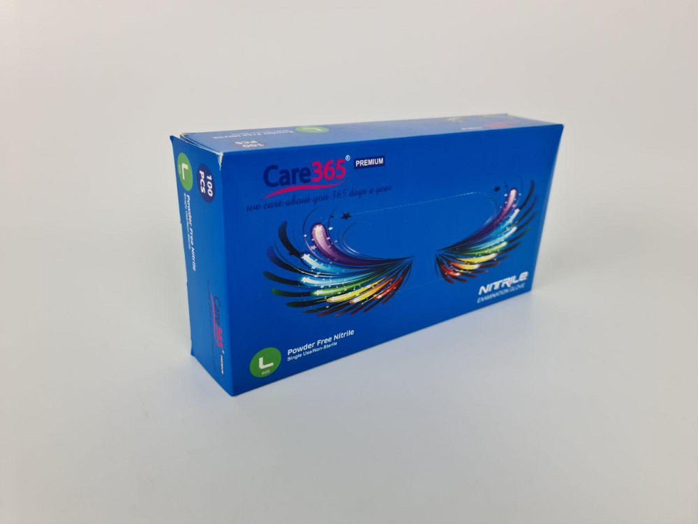 Рукавички Нітрил Синій (100 шт.) L (1 пачка) Харків - фото 3