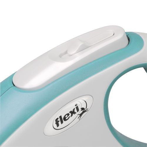 Рулетка Flexi New Comfort для собак, стрічка, розмір S, 5 м (блакитна) Вінниця - фото 3