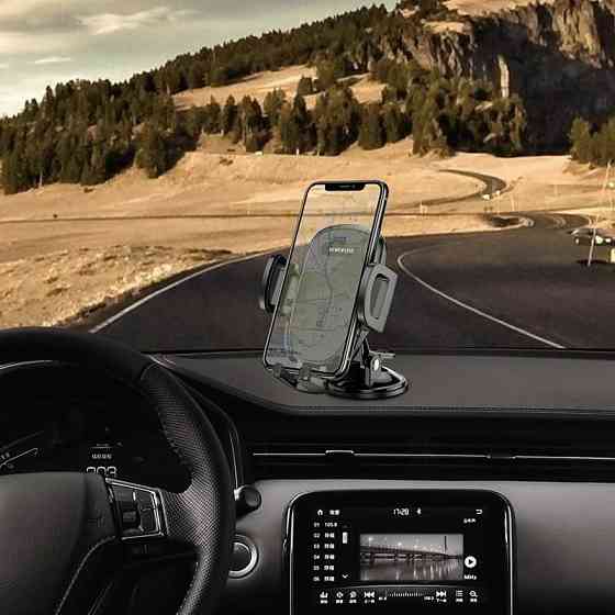 Автотримач для телефона BOROFONE BH37 Route push type suction cup car holder Black Киев