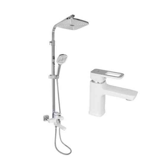 Набор смесителей Wawel 001 + Wawel 1030 White Киев