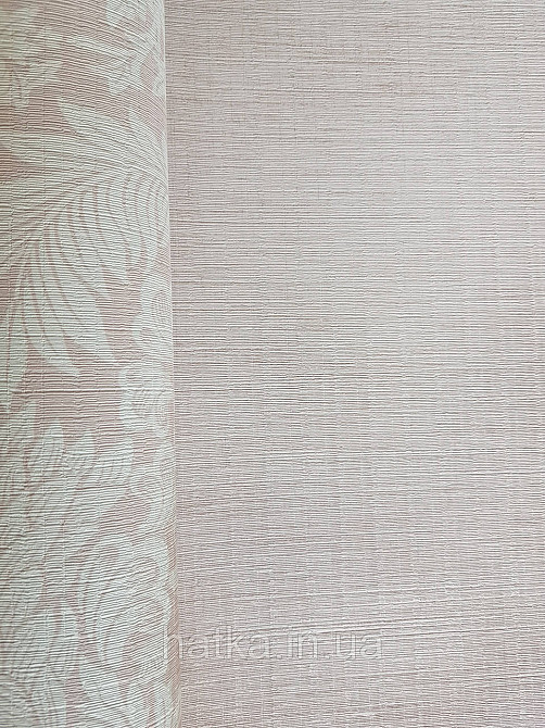 Обои флизелиновые эко Casadeco Five O'Clock 0.53х10 однотонные розовые прожилки серебром под ткань Киев - изображение 1