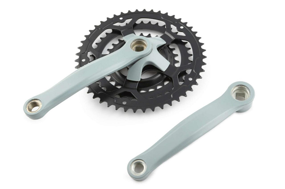 Зірки велосипедні (передні) 28/38/48T (+2 шатуни L-17 см, квадрат, матовий хром) Мукачево - фото 1