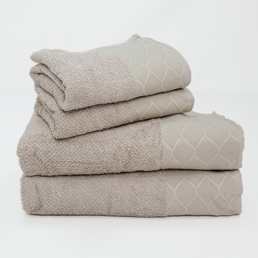 Набір Махрових рушників , Махра,Світло-Сірий, 50/90 та 70/140 Київ - фото 5