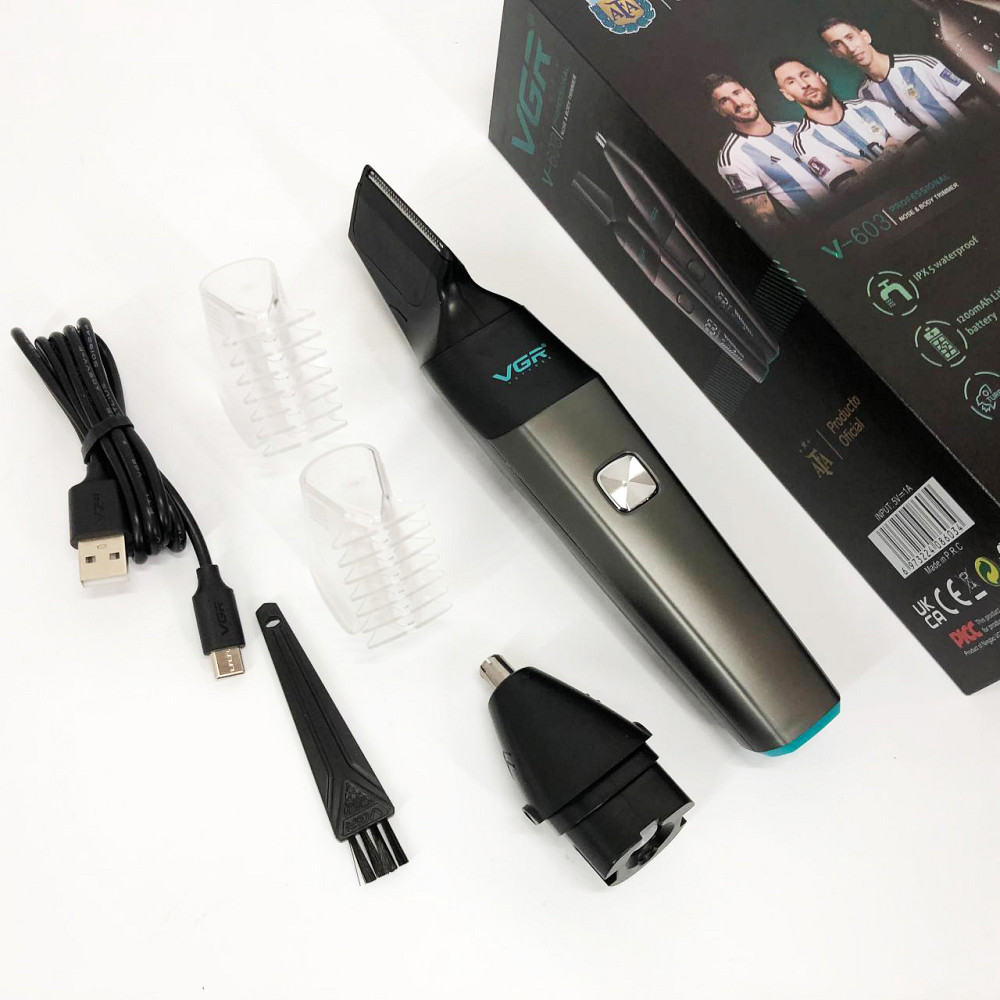 Триммер для стрижки бровей и носа VGR, Тример для стрижки волос в носе Триммер бритья носа и ушей KT-59 Львов - изображение 9