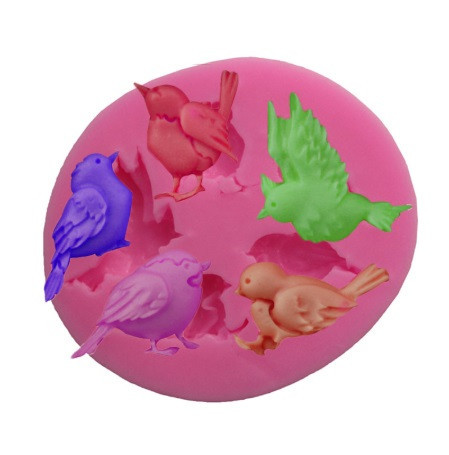 Кондитерский молд Птицы 6 см розовый Киев - изображение 4